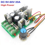 High Power  Drive-Module DC 9V-60V Motor-Speed-Controller PWM Adjustable New DC 12V 24V 36V 48V 0--100-% 20A Current Regulator