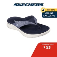 Skechers Online Exclusive Women On-The-GO GOwalk Flex Sunlit Sandals - 141401-NVY Contoured Goga Mat Footbed SK7232