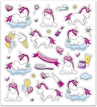 Ursus 59540001F Glitter Stickers Fun I, 4 sticker sheets of 151 self-adhesive stickers in different 