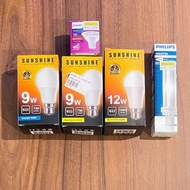 Philips MASTER PL-C 13W/827/2P 900 lumen|Sunshine LED Light Bulb 9w/12w Warmstick 3000K, Daylight 65