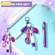 TOBE1 Nurse Pens,  6-in-1 Multifunction Portable Retractable Ball Pen Set, Fashion Nurse Badge Clip 