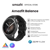 Amazfit Balance 46mm Smart Watch,AI Fitness Coach,Sleep &Health Tracker with Body Composition,Dual-B