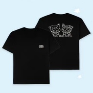 Iu Li Zhien 8 LIEN Flash Peripheral Same Style Mascot Print Men Women Outer Wear Pure Cotton Short-S