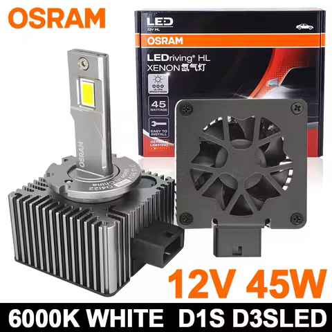 OSRAM D3S LED Headlights HID D1S D1R D3R Turbo LED 5000LM Car Lamps Two-sided CSP 6000K 90W Plug&Pla