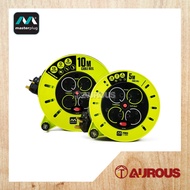 MASTERPLUG PRO-XT 4 GANG PORTABLE CASSRTTE REEL EXTENSION WIRE BOX (CABLE REEL) (5M/10M) CSU05134SL 