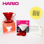 Paket V60 HARIO Coffee Dripper & Paper Filter Alat Seduh Kopi V 60