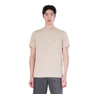 John Henry เสื้อยืดผู้ชาย ทรงเข้ารูป รุ่น JH F324MTSSM60 - สีเบจ