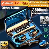 TWS F9 Wireless Earphone | Bluetooth 5.0 | Touch In-ear | 9D Stereo | Sports Waterproof | Hifi Heads