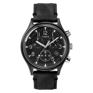 Jam Tangan Pria Timex MK1 TW2R68700 Chronograph Mens Black Dial Black