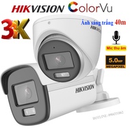 Camera Hikvision 5.0Mp TVI có màu đêm Colorvu tích hợp Micro ghi âm thanh chính hãng BH 2 năm