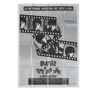 The Beatles In Tutti Per Uno / A Hard Day’s Night Beatles Italian Movie Poster