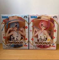 SEGA Re:Zero Ram & Rem 雷姆 拉姆 夏日造型 Figure