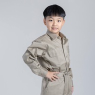 【中美牌制服】經典中學卡其長袖制服_經典電影經典造型-男女皆可