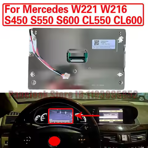 New Original LQ080Y5DG04 8.0 inch TFT LCD Screen Display for Mercedes W221 W216 S450 S550 S600 CL550