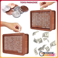 [Malaysia Stock] Cash Box With Counter Bank Saving Kids Adults Cash Box Save Money Cashier Drawer Or