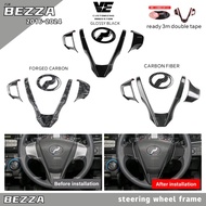 Vemart perodua bezza carbon fiber steering wheel frame cover accessories bezza 2016-2022