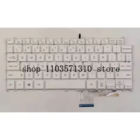 N New For LG Gram 13Z980 13Z990 14Z980 14Z990 Laptop Keyboard US White With Backlit SG-B0210-XUA JM
