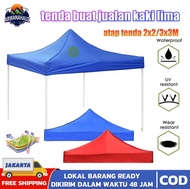 Terpal Atap Tenda Polyester Lipat / Tenda Lipat 3X3 Full Set / Atap