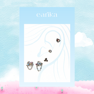 earika.earrings - Piercing Set จิวหูเงินแท้ 5 ชิ้น เหมาะสำหรับคนแพ้ง่าย