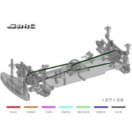 SNRC RACEOPT 127135 127035 S3M-351 Belt Belting Front Rear For MTS T3 Mid-Motor R3-G R3-C R3-PRO R3