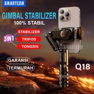 SMARTCOM Q18 Gimbal Stabilizer Handphone Smart Tracking Tripod Hp Official Warranty