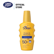 Boots Soltan Protect & Moisturise Suncare Spray Uvb Very High Spf 50+ บู๊ทส์ โซลแทน โพรเท็ค แอนด์ มอ