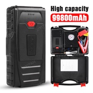 【1 Year Warranty】12V 99800mAh Car Jump Starter With PUMP High Power Car Jumper PowerBank Emergency Power Supply Car Battery Charger kereta jumper power bank with Air Pump