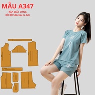HARD PAPER PRE-CUT WOMEN'S T-SHIRT SUIT -A347