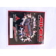 sticker cermin kereta mivec