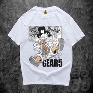 One Piece Luffy Gear 5 Japanese Anime T-Shirt วันพีซลูฟี่เกียร์ 5 อะนิเมะญี่ปุ่นเสื้อยืด 👑S-5XL