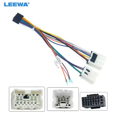 LEEWA Car 16Pin Wiring Harness Adapter For Nissan X-Trail T30(03-07/Maxima(00-04)/Murano(04-09) Afte