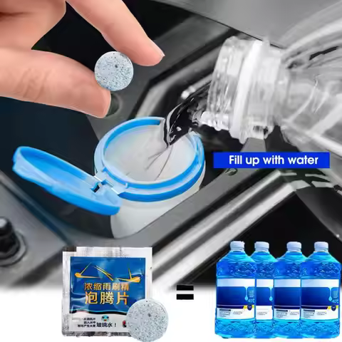 20/100PCS Ultra Concentrated Glass Water Effervescent Tablets Car Windshield Cleaner Car Vehicles Wi