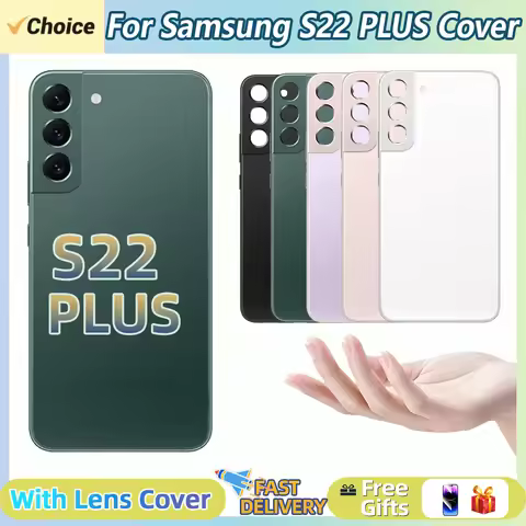 For Samsung Galaxy S22Plus/S22+ Battery Back Cover 3D Glass Panel Rear Door Housing Case Camera Lens