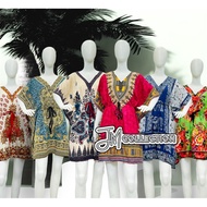 Silk Beach Mini Dress|Kaftan Mini Dress|Bohemian Mini Dress Dashiki Mini Cover Up