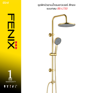 DMG ชุดฝักบัวอาบน้ำเรนชาวเวอร์ สีทอง แบบกลม รุ่น BS-L733