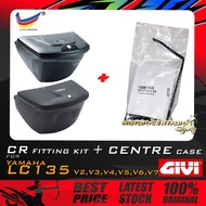 SET KOMBO KOTAK/BOX GIVI G12 G10 G12N G10N CENTRE/CENTER CASE + CR FITTING KIT FOR YAMAHA LC135 V2, 
