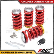 Coilover Car Conversion Lowering Kit Adjustable Coil Spring Sleeves // lower coupe sedan hatchback
