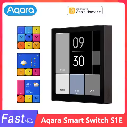 Aqara Smart Magic Switch S1E Touch Control Scene Panel 4" Full LED Touch Control Voice Control Remot