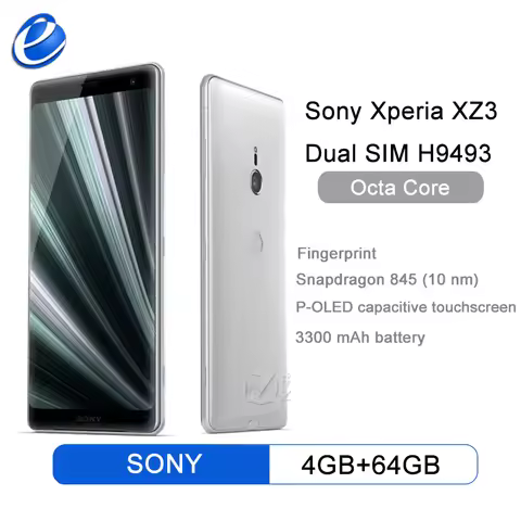 Sony Xperia XZ3 H9493 Dual Sim Original Unlocked GSM LTE Octa Core RAM 4GB ROM 64GB 6.0" 19&13MP Fin