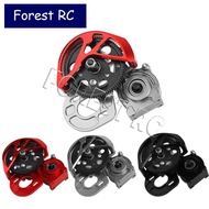 Aluminum Complete Transmission Gearbox for 1/10 Axia SCX10, SCX10 II 90046 90047 MN222 RC Crawler Up