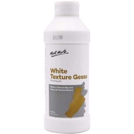 Mont Marte Premium White Texture Gesso 16.9oz (500ml), Suitable for Acrylic Paint, Oil Paint, Color 