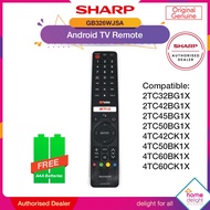 Sharp Android TV Remote Control for 2TC32BG1X 2TC42BG1X 2TC45BG1X 2TC50BG1X [ ORIGINAL GB326WJSA ]