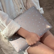 Shesell macbook Case (Glitter)Blue Star Air13 Air15 A3241 Pro14 Transparent Pro13/16