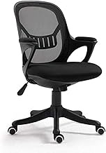Office Chair Gaming Chair Barber Comfy Computer Chair Adjustable Height Office Chair with Chrome Base Padded Swivel Chair,Blue (Black) lofty ambition