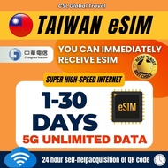 【CSL】Taiwan eSIM 1-30 Days High Speed Unlimited Data Instant Email Delivery Taiwan Travel sim card