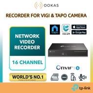 TP-Link ViGi & Tapo CCTV Camera Network Video Recorder NVR NVR1016H / NVR1008H 16/8 Channel DVR [ H.
