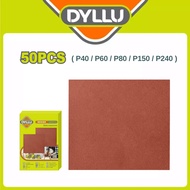 DYLLU Sandpaper Set - 50pcs ( P40 / P60 / P80 / P150 / P240 ) Sand paper Sheet