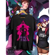Nerf thiss t-shirt Dva overwatch black color
