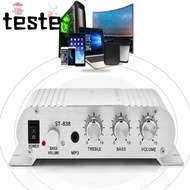 Audio Amplifier, 2.1 Channel Knob Control Digital Power Amplifier, Versatile Stable Circuit Aluminum