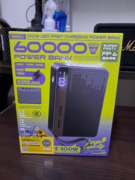 REMAX FP-6 快充100W LED燈行動電源60000mAh 自帶掛繩 LED數顯 正版台灣公司貨